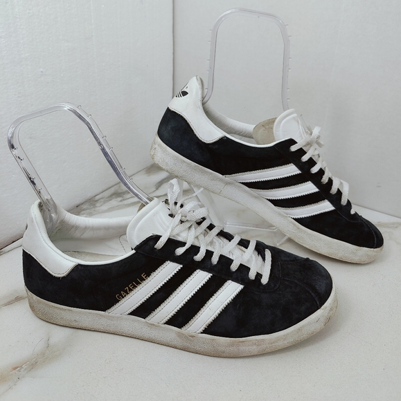 adidas | Shoes | Adidas Mens Gazelle Black Suede Sneakers Tennis Shoes Sz  25 | Poshmark